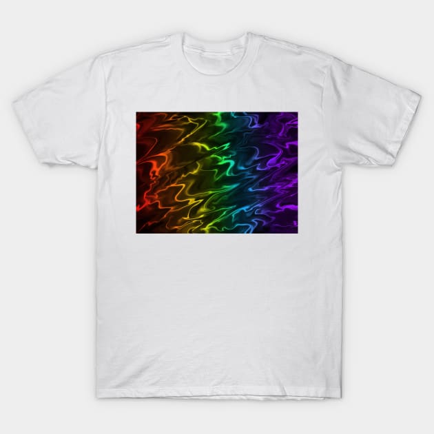 Rainbow liquify T-Shirt by tothemoons